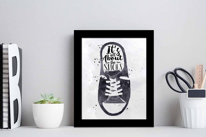 Tavla Sayings Med Ram Flerfärgad 23,5X28,5 - 23,5x28,5 cm - Inredning - Tavlor & posters - Canvastavla