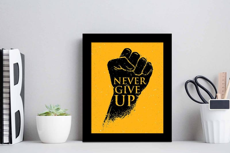 Tavla Sayings Med Ram Flerfärgad 23,5X28,5 - 23,5x28,5 cm - Inredning - Tavlor & posters - Canvastavla