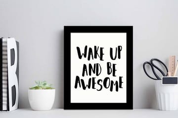 Tavla Sayings Med Ram Flerfärgad 23,5X28,5 - 23,5x28,5 cm - Inredning - Tavlor & posters - Canvastavla