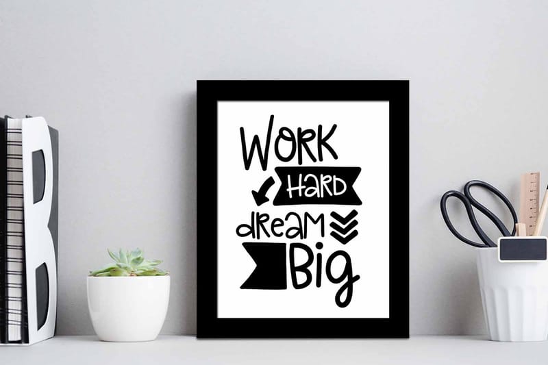 Tavla Sayings Med Ram Flerfärgad 23,5X28,5 - 23,5x28,5 cm - Inredning - Tavlor & posters - Canvastavla