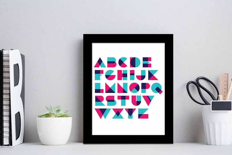 Tavla Sayings Med Ram Flerfärgad 23,5X28,5 - 23,5x28,5 cm - Inredning - Tavlor & posters - Canvastavla