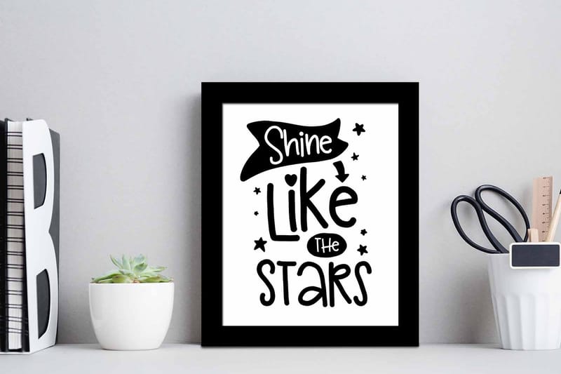 Tavla Sayings Med Ram Flerfärgad 23,5X28,5 - 23,5x28,5 cm - Inredning - Tavlor & posters - Canvastavla