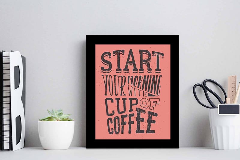 Tavla Sayings Med Ram Flerfärgad 23,5X28,5 - 23,5x28,5 cm - Inredning - Tavlor & posters - Canvastavla