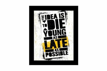 Tavla Sayings Med Ram Flerfärgad 23,5X28,5 - 23,5x28,5 cm - Inredning - Tavlor & posters - Canvastavla