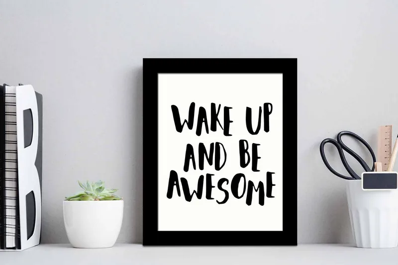 Tavla Sayings med Ram Flerfärgad - 23,5x28,5 cm - Inredning - Tavlor & posters - Canvastavla