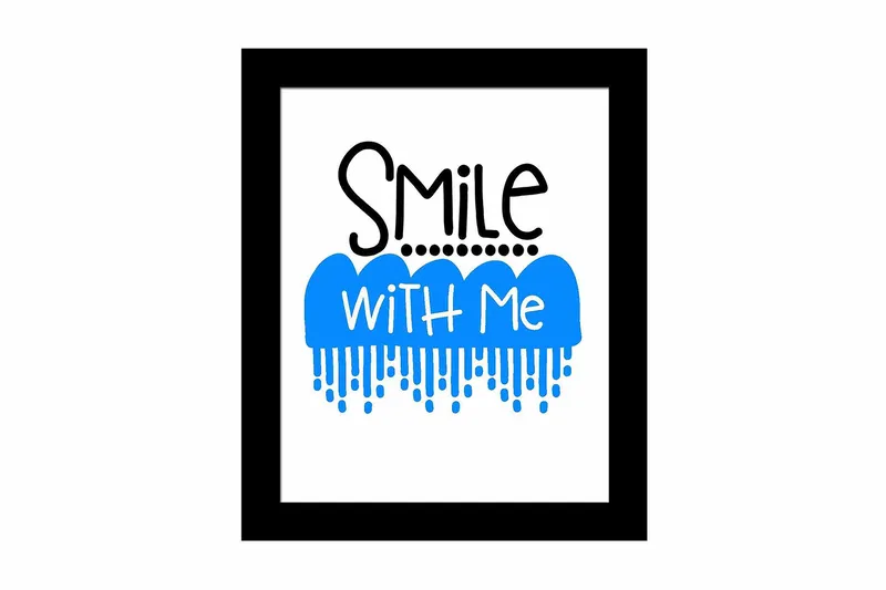 Tavla Sayings med Ram Flerfärgad, 23,5x28,5 cm