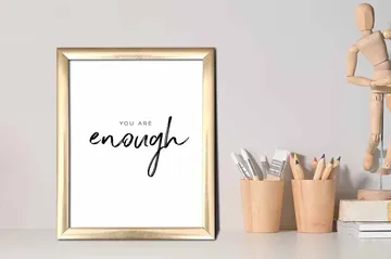 Tavla Sayings med Ram Flerfärgad - 23,5x28,5 cm - Inredning - Tavlor & posters - Canvastavla