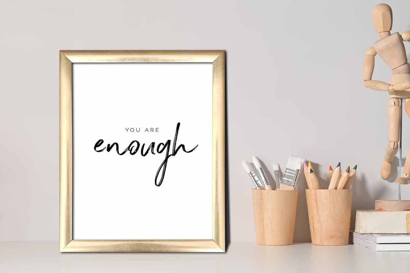 Tavla Sayings med Ram Flerfärgad - 23,5x28,5 cm - Inredning - Tavlor & posters - Canvastavla