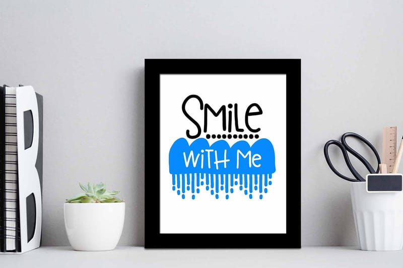 Tavla Sayings med Ram Flerfärgad - 23,5x28,5 cm - Inredning - Tavlor & posters - Canvastavla