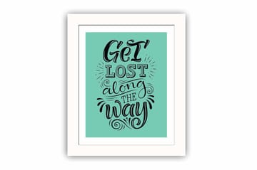 Tavla Sayings med Ram Flerfärgad - 23,5x28,5 cm - Inredning - Tavlor & posters - Canvastavla