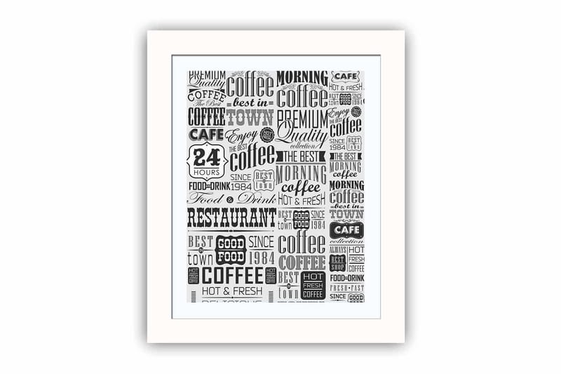 Tavla Sayings med Ram Flerfärgad, 23,5x28,5 cm