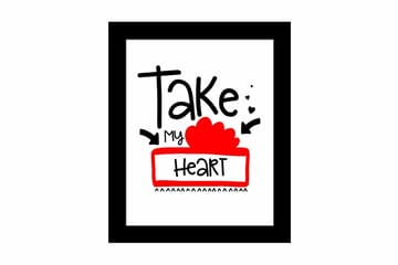 Tavla Sayings med Ram Flerfärgad - 23,5x28,5 cm - Inredning - Tavlor & posters - Canvastavla