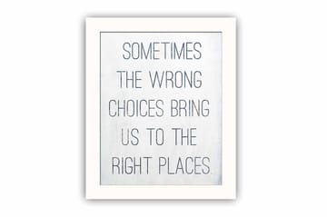 Tavla Sayings med Ram Flerfärgad - 23,5x28,5 cm - Inredning - Tavlor & posters - Canvastavla