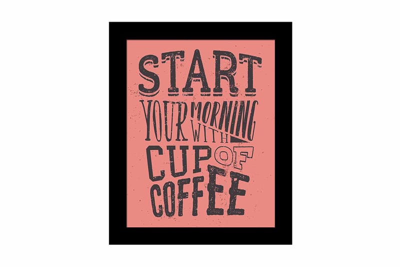 Tavla Sayings med Ram Flerfärgad, 23,5x28,5 cm