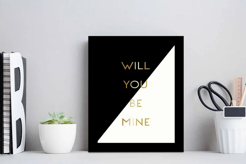 Tavla Sayings med Ram Flerfärgad - 23,5x28,5 cm - Inredning - Tavlor & posters - Canvastavla
