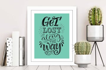 Tavla Sayings med Ram Flerfärgad - 23,5x28,5 cm - Inredning - Tavlor & posters - Canvastavla