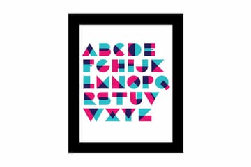 Tavla Sayings med Ram Flerfärgad - 23,5x28,5 cm - Inredning - Tavlor & posters - Canvastavla