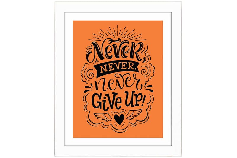 Tavla Sayings med Ram Flerfärgad - 23,5x28,5 cm - Inredning - Tavlor & posters - Canvastavla