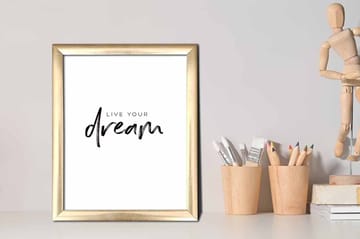 Tavla Sayings med Ram Flerfärgad - 23,5x28,5 cm - Inredning - Tavlor & posters - Canvastavla