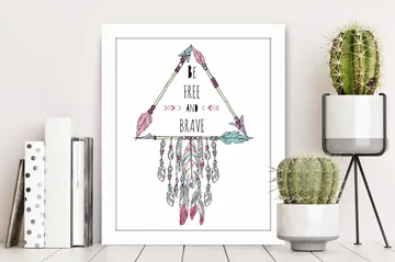 Tavla Sayings med Ram Flerfärgad - 23,5x28,5 cm - Inredning - Tavlor & posters - Canvastavla