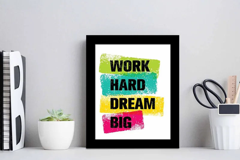 Tavla Sayings med Ram Flerfärgad - 23,5x28,5 cm - Inredning - Tavlor & posters - Canvastavla