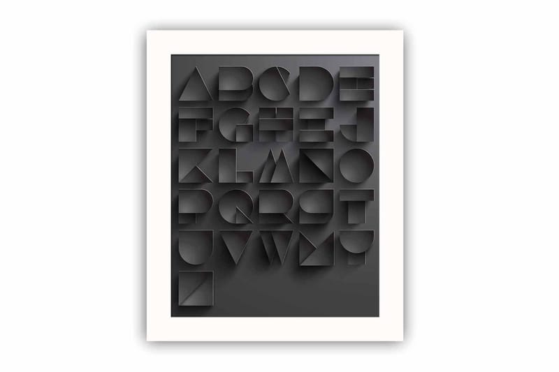 Tavla Sayings med Ram Flerfärgad, 23,5x28,5 cm