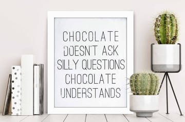 Tavla Sayings med Ram Flerfärgad - 23,5x28,5 cm - Inredning - Tavlor & posters - Canvastavla