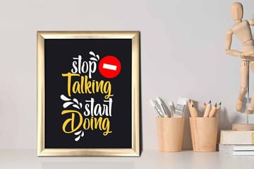 Tavla Sayings med Ram Flerfärgad - 23,5x28,5 cm - Inredning - Tavlor & posters - Canvastavla