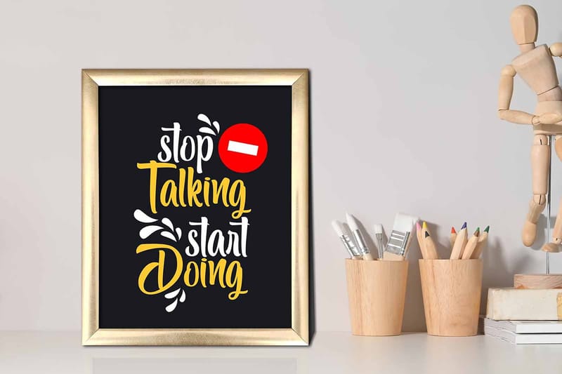 Tavla Sayings med Ram Flerfärgad - 23,5x28,5 cm - Inredning - Tavlor & posters - Canvastavla