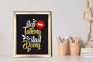 Tavla Sayings med Ram Flerfärgad - 23,5x28,5 cm - Inredning - Tavlor & posters - Canvastavla