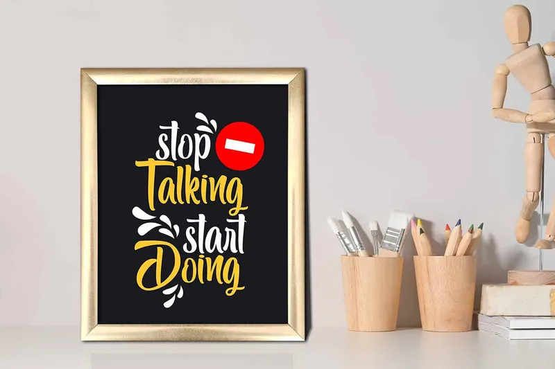 Tavla Sayings med Ram Flerfärgad - 23,5x28,5 cm - Inredning - Tavlor & posters - Canvastavla