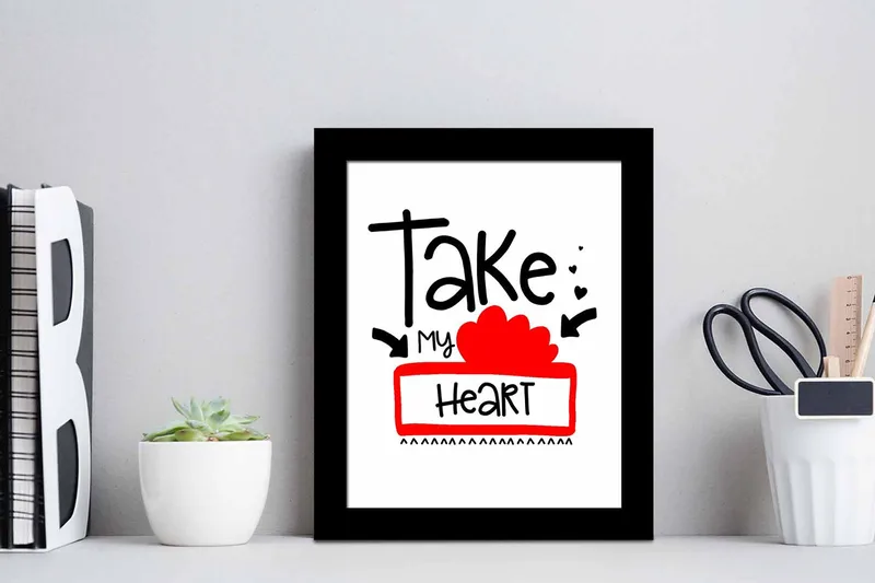 Tavla Sayings med Ram Flerfärgad - 23,5x28,5 cm - Inredning - Tavlor & posters - Canvastavla