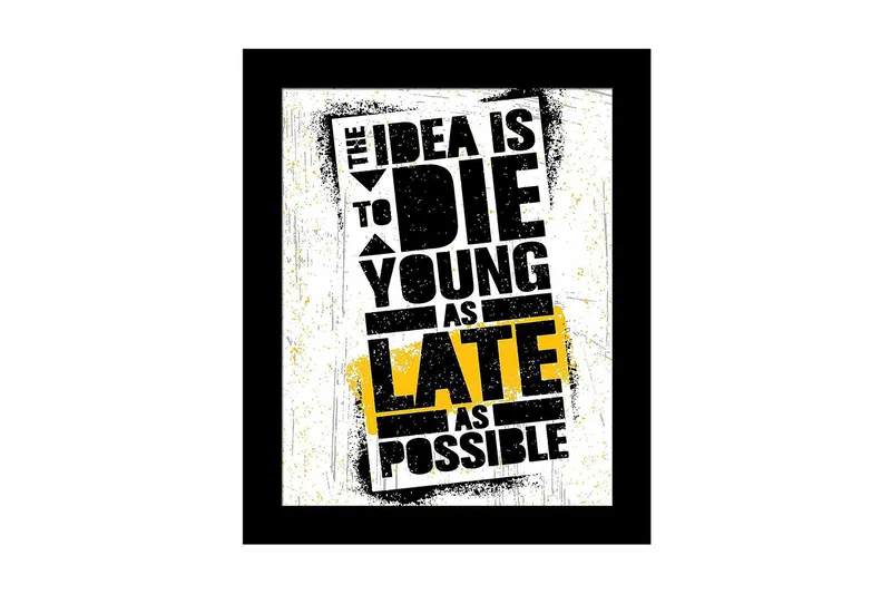 Tavla Sayings med Ram Flerfärgad, 23,5x28,5 cm