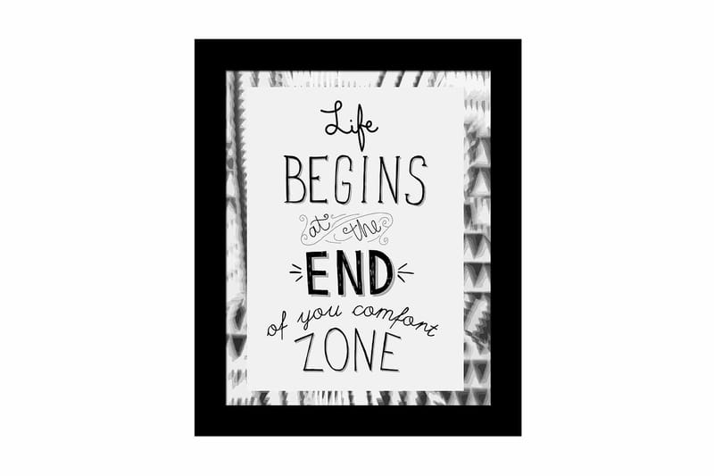 Tavla Sayings med Ram Flerfärgad, 23,5x28,5 cm