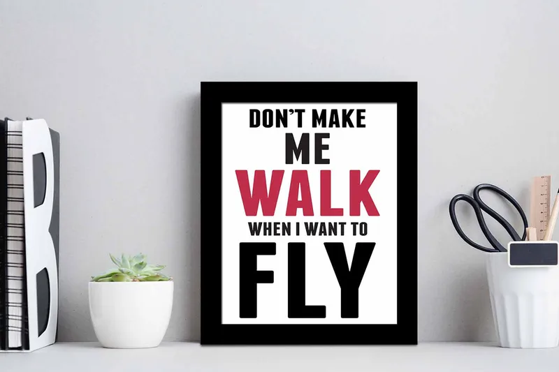 Tavla Sayings med Ram Flerfärgad - 23,5x28,5 cm - Inredning - Tavlor & posters - Canvastavla