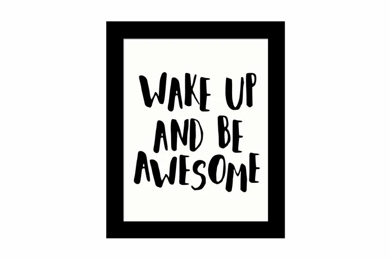 Tavla Sayings med Ram Flerfärgad, 23,5x28,5 cm