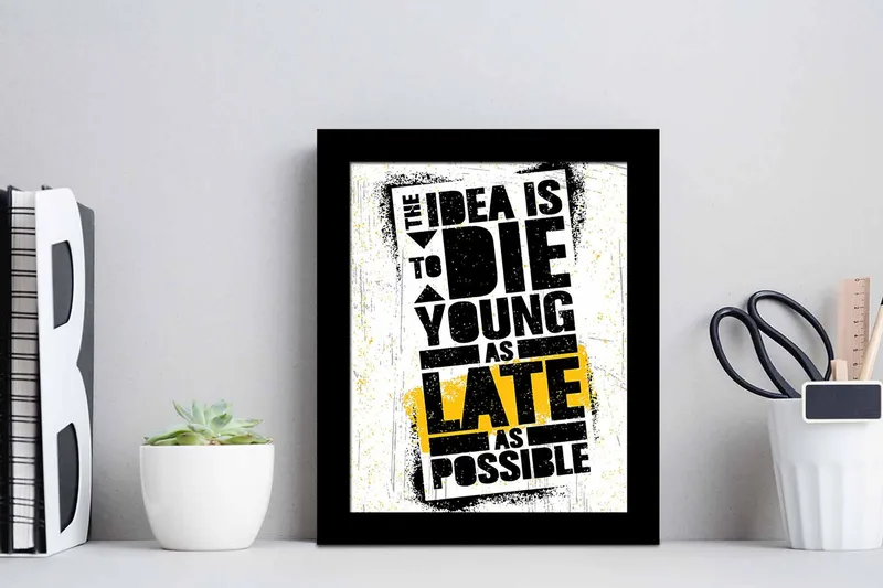 Tavla Sayings med Ram Flerfärgad - 23,5x28,5 cm - Inredning - Tavlor & posters - Canvastavla