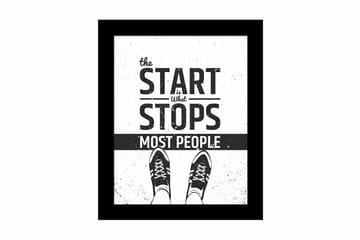 Tavla Sayings med Ram Flerfärgad - 23,5x28,5 cm - Inredning - Tavlor & posters - Canvastavla