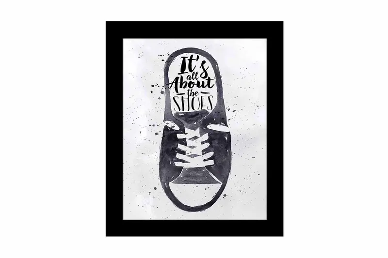 Tavla Sayings med Ram Flerfärgad, 23,5x28,5 cm