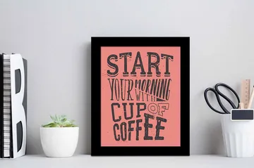 Tavla Sayings med Ram Flerfärgad - 23,5x28,5 cm - Inredning - Tavlor & posters - Canvastavla