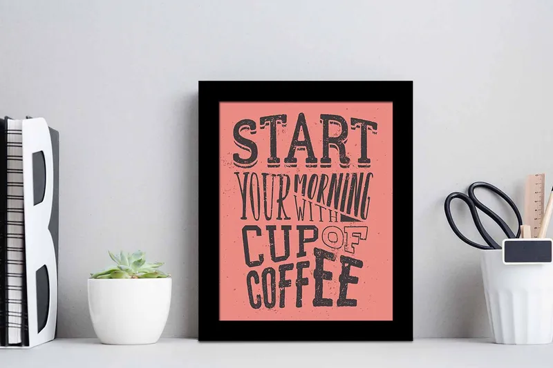 Tavla Sayings med Ram Flerfärgad - 23,5x28,5 cm - Inredning - Tavlor & posters - Canvastavla