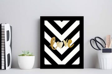 Tavla Sayings med Ram Flerfärgad - 23,5x28,5 cm - Inredning - Tavlor & posters - Canvastavla