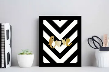 Tavla Sayings med Ram Flerfärgad - 23,5x28,5 cm - Inredning - Tavlor & posters - Canvastavla