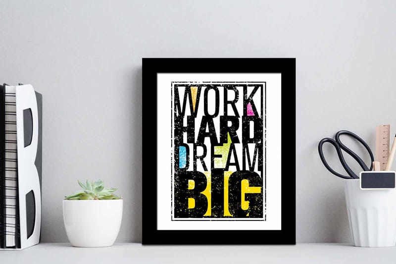 Tavla Sayings med Ram Flerfärgad - 23,5x28,5 cm - Inredning - Tavlor & posters - Canvastavla