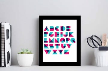 Tavla Sayings med Ram Flerfärgad - 23,5x28,5 cm - Inredning - Tavlor & posters - Canvastavla