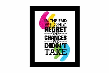 Tavla Sayings med Ram Flerfärgad - 23,5x28,5 cm - Inredning - Tavlor & posters - Canvastavla