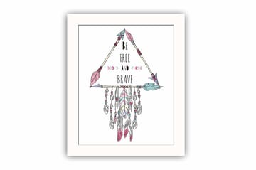 Tavla Sayings med Ram Flerfärgad - 23,5x28,5 cm - Inredning - Tavlor & posters - Canvastavla