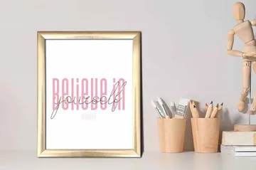 Tavla Sayings med Ram Flerfärgad - 23,5x28,5 cm - Inredning - Tavlor & posters - Canvastavla