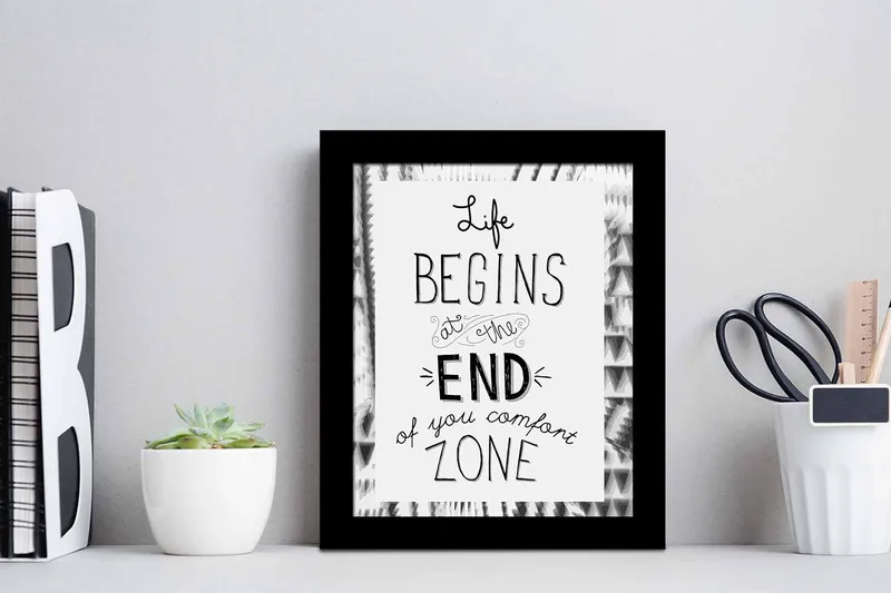 Tavla Sayings med Ram Flerfärgad - 23,5x28,5 cm - Inredning - Tavlor & posters - Canvastavla