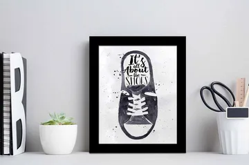 Tavla Sayings med Ram Flerfärgad - 23,5x28,5 cm - Inredning - Tavlor & posters - Canvastavla